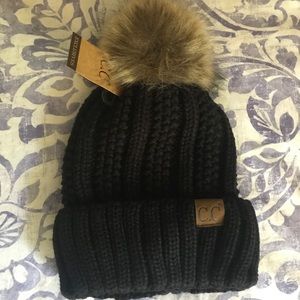 C.C. black pom hat